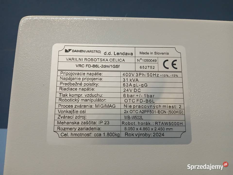 Sprzedam robotyzowane stanowisko z 2 stolami małopolskie