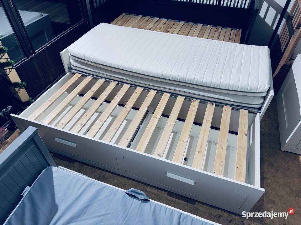 WYPRZEDAŻ 3 sztuki IKEA BRIMNES Leżanka Łóżko z Rybnik