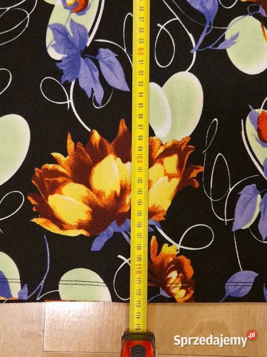 Efektowna sukienka w kwiatowy wzór długa bez Lublin