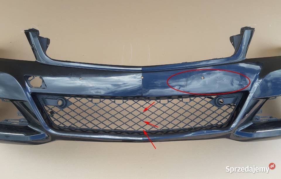 CKLASA W204 LIFT ZDERZAK PRZÓD CHROM WIĄZKA PDC Trzciel