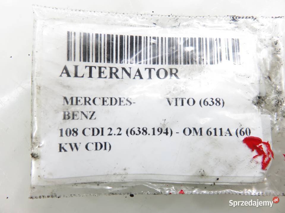 ALTERNATOR MERCEDES VITO 638 CDI 22