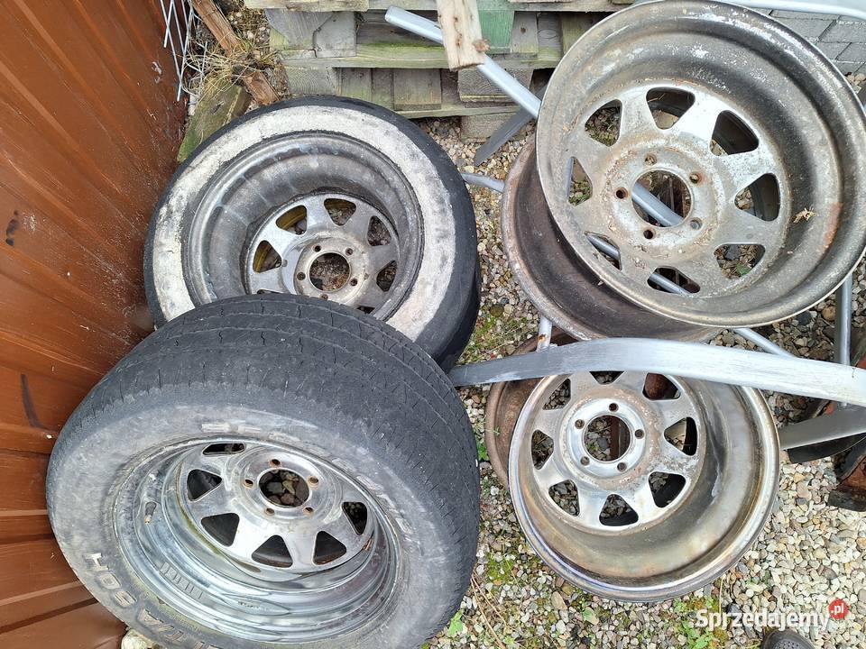Felgi chrom mustang oldtimer Średnica 15" Samochodowe Motoryzacja Lwówek Śląski