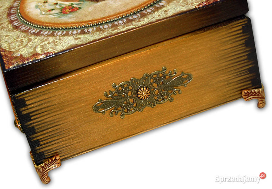 SZKATUŁKA pudełko drewniane VICTORIAN GIRL 20x20 Bydgoszcz sprzedam