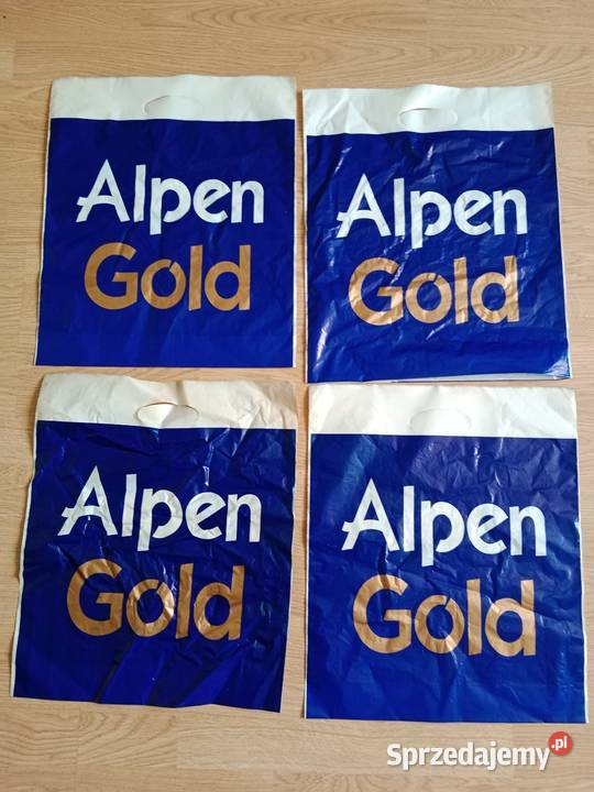 Kultowe reklamówki ALPEN GOLD Vintage lata 9000 Ruda Śląska