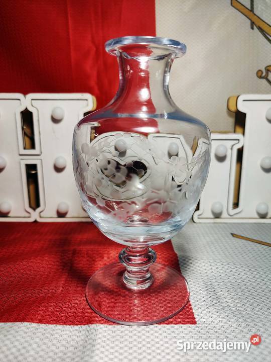 Wazonik vintage kryształowy hand made Wrocław