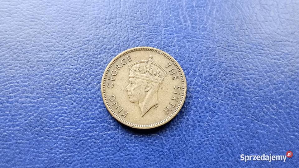 Stare monety 10 cent 1948 Hong Kong podkarpackie