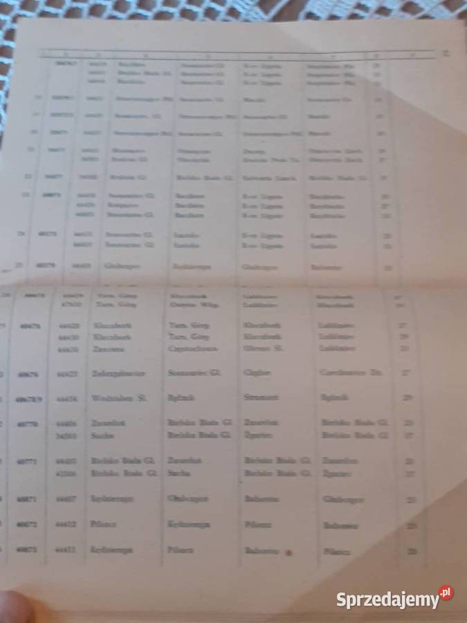 PKP Plan przewozu drobnych przesyłek PKP 1959 r Antykwariat Chorzów