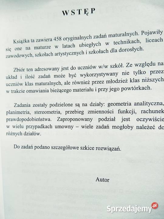 Matura z matematyki outlet książki używane Warszawa