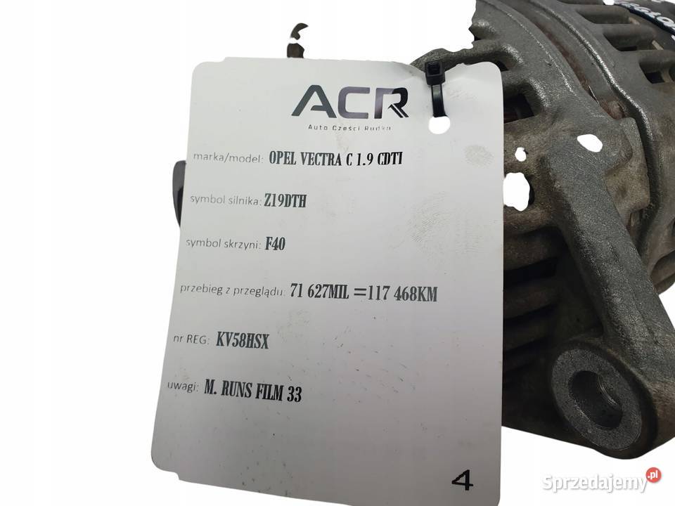 ALTERNATOR Opel Vectra C Astra H Zafira B 19