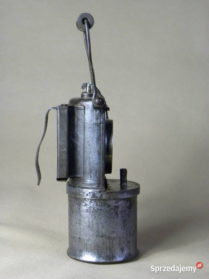 Stara niemiecka lampa karbidowa Friemann Wolf dolnośląskie Legnica