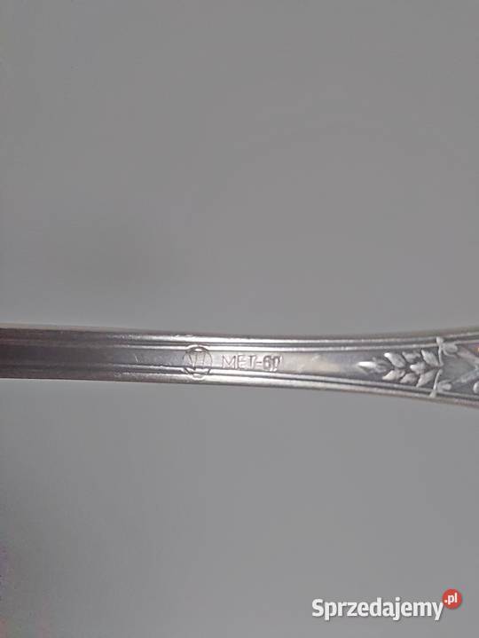 Hefra 2 widelce do ryb posrebrzane wzór romański wielkopolskie Poznań