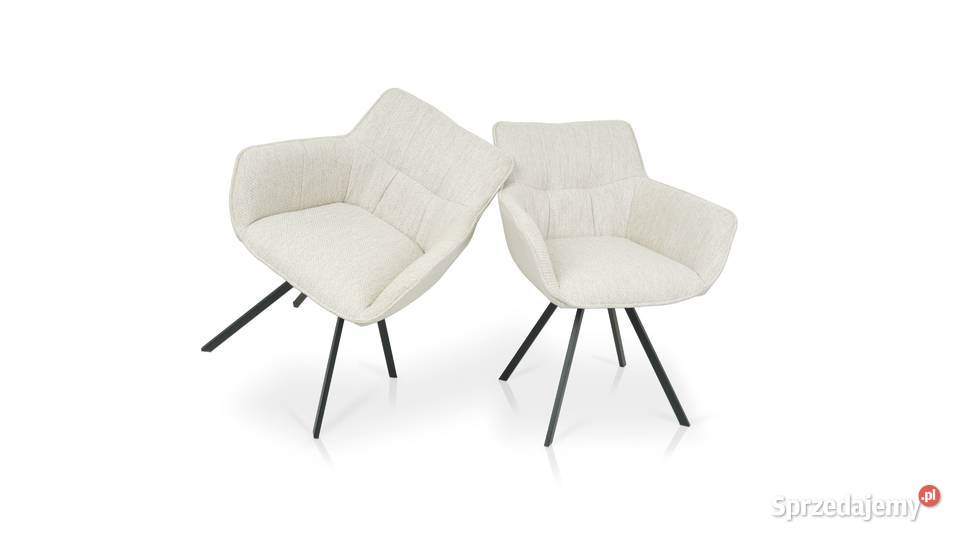 Krzesło Gaya obrotowe skóra połączona z tkaniną Bydgoszcz