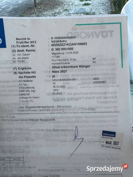 Volkswagen Golf Vw Golf VI 18 ben 1 właściciel mazowieckie sprzedam