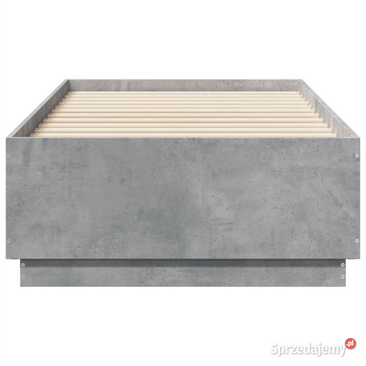 Rama łóżka z LED szarość betonu 75x190 WM3209670 78cm mazowieckie Warszawa