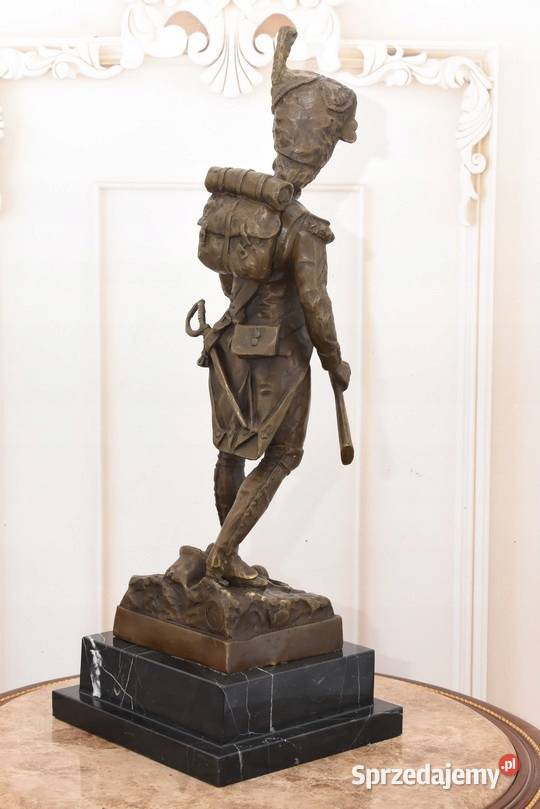 Grenadier Francuski Żołnierz z Brązu Figura