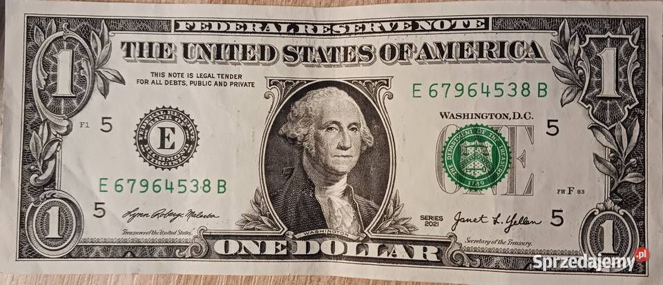 1 USA 2001 r G Washingtonmen ERichmondVirginia Numizmatyka Konin
