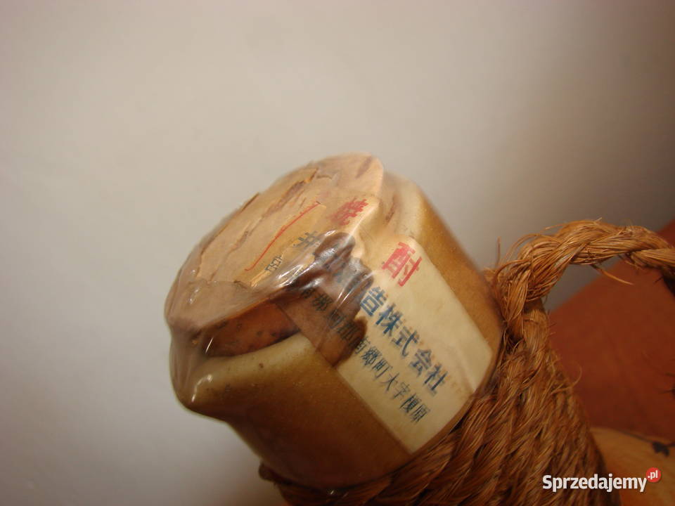 chińska kamionkowa pełna butelka Pruszcz Gdański