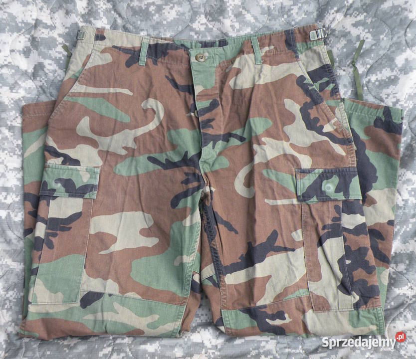 Spodnie BDU woodland large short NYCO Militaria Wrocław