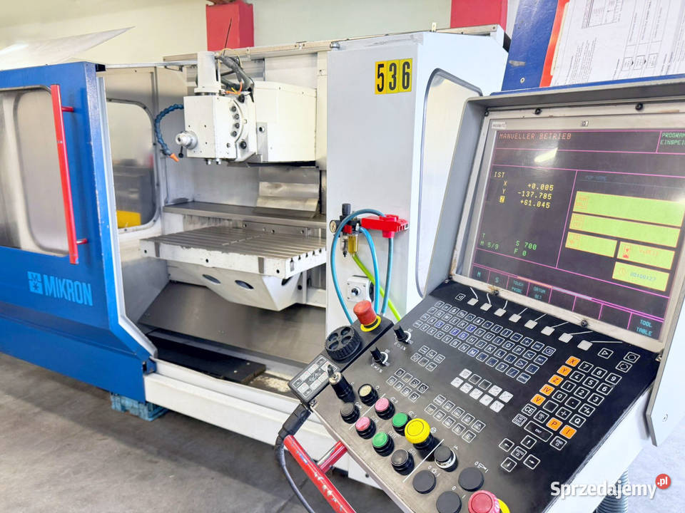Frezarka CNC MIKRON UME 600 FILM z Niemiec Produkcja Zabór