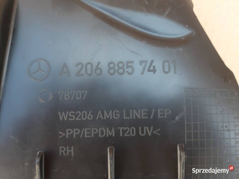 MERCEDES CKLASA W206 AMG KRATKA ZDERZAKA PRAWA