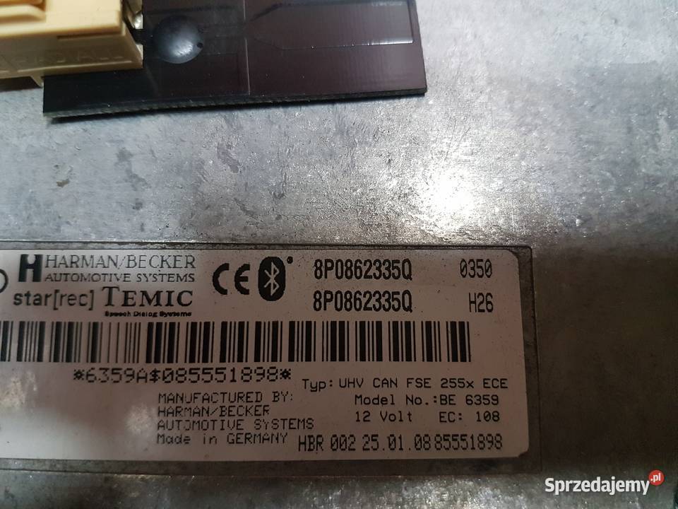 AUDI A4 B7 MODUL BLUETOOTH KOMPUTER 8P0862335Q Rok produkcji 2007 Turek sprzedam