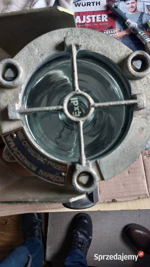Reflektor 2a Elektrometal Cieszyn Górnicze lampy Dąbrowa Górnicza