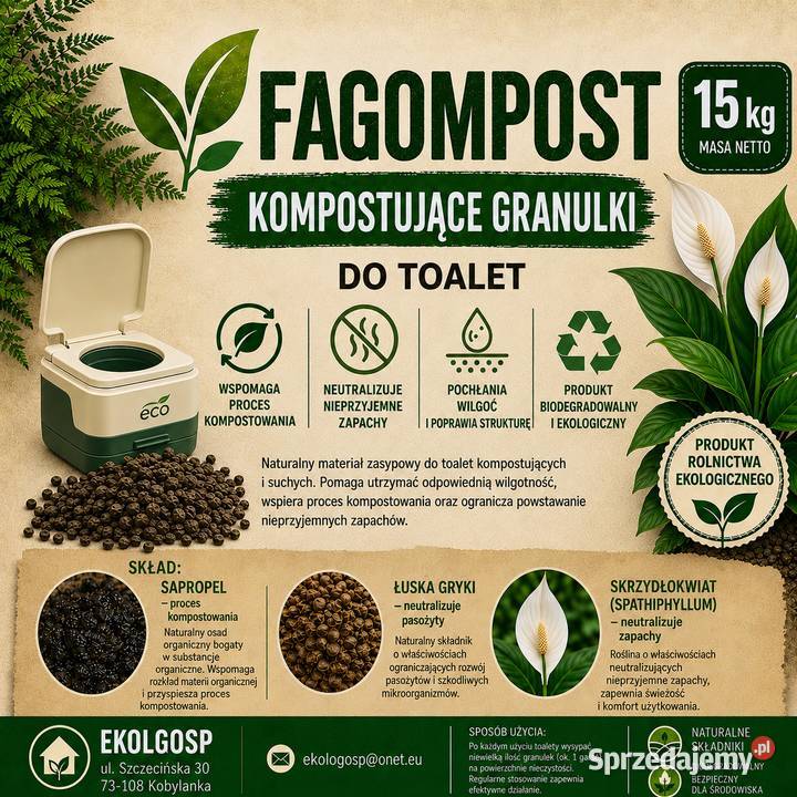 granulat żwirek do toalety 15 Szczecin