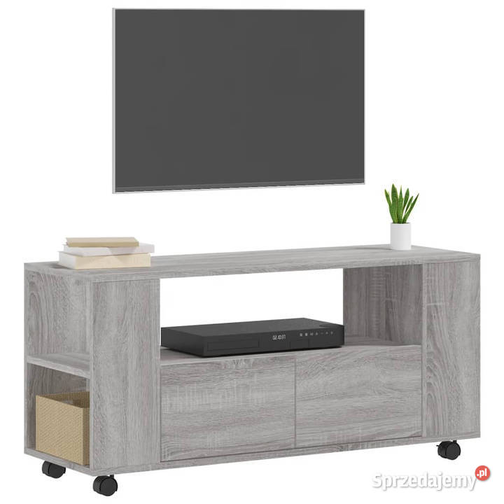 Szafka pod TV szary dąb sonoma 102x345x43 RTV Warszawa