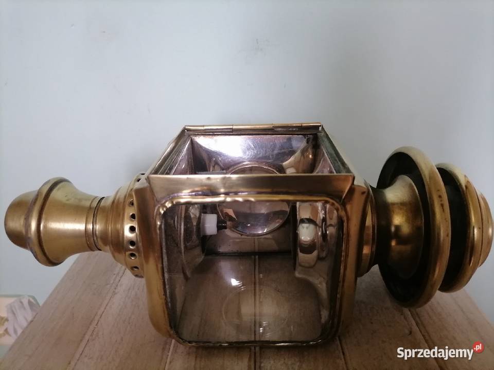 Stara lampa kolejowa na naftę Vintage Kraków