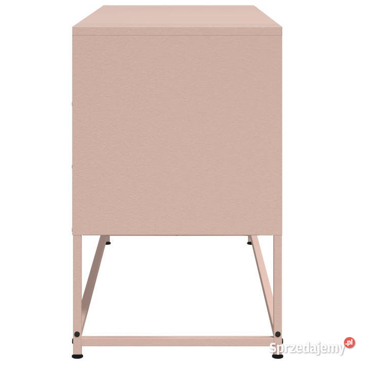 Szafka pod telewizor różowa 1005x39x605 stalowa