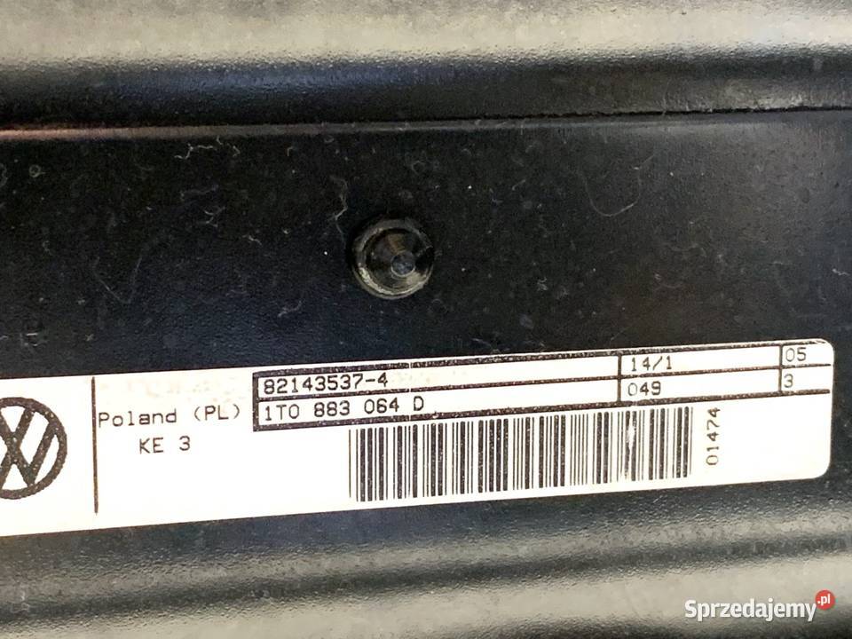 FOTEL TYŁ VW TOURAN Minivan 0310 SIEDZENIE TYLNE osobowe