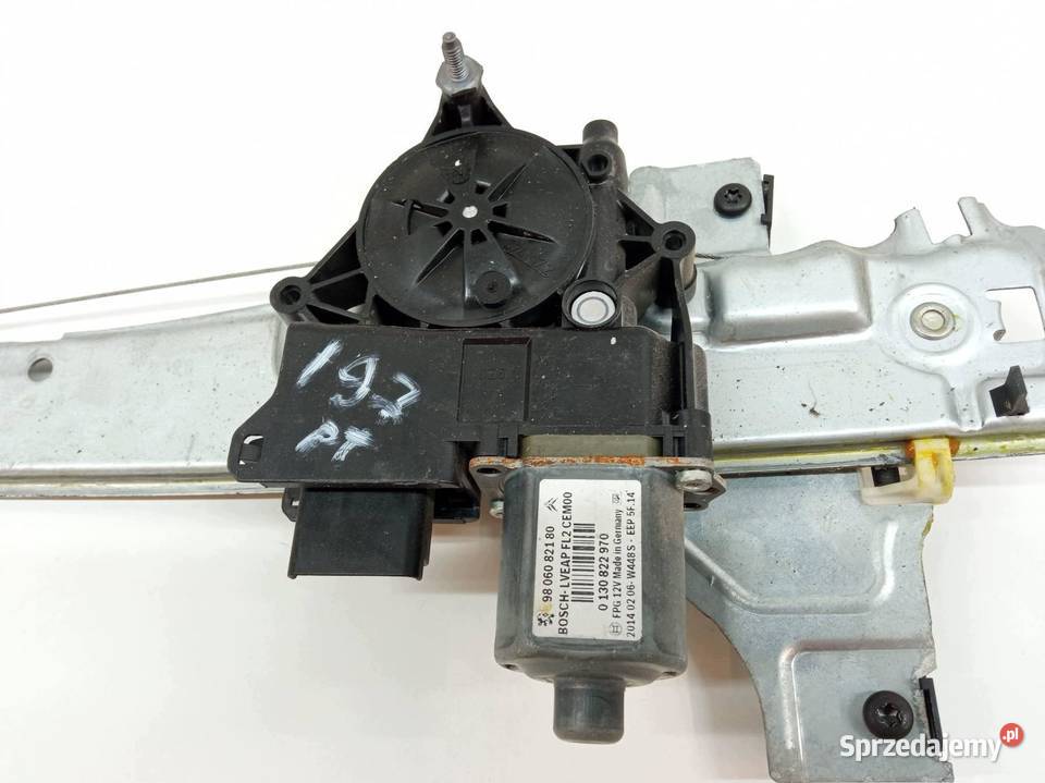 MECHANIZM SZYBY PRAWY TYŁ 9806082180 Peugeot