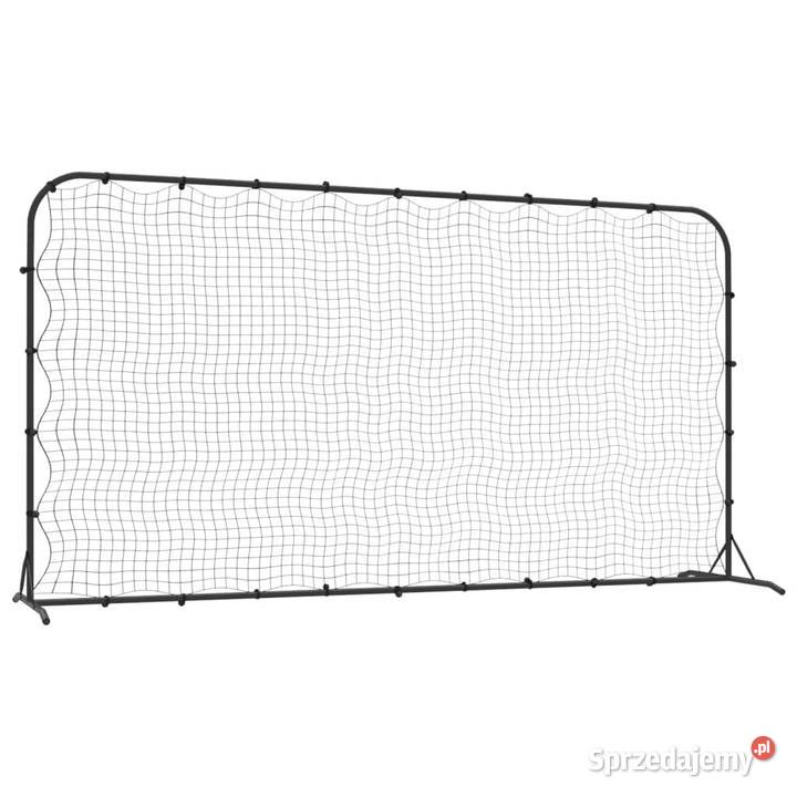 Rebounder do piłki nożnej czarny 366x90x183 HDPE Pozostałe Warszawa