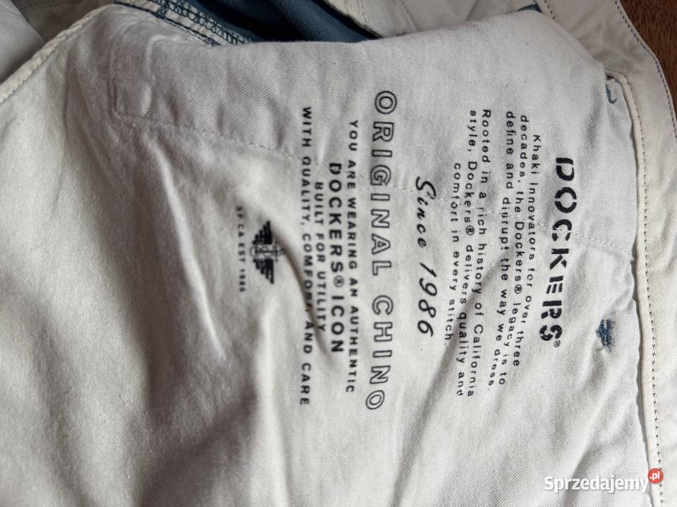 Spodnie Dockers Levis Levis 38W 32L bawełna len śląskie Dąbie