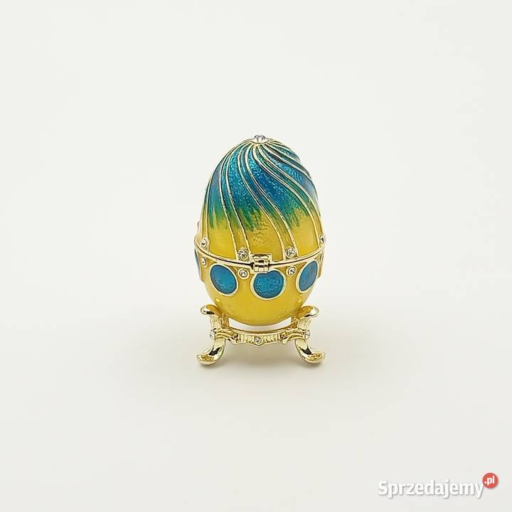 Jajko jajo faberge pojemniki szkatułka zielone Szkatułki i pudełeczka