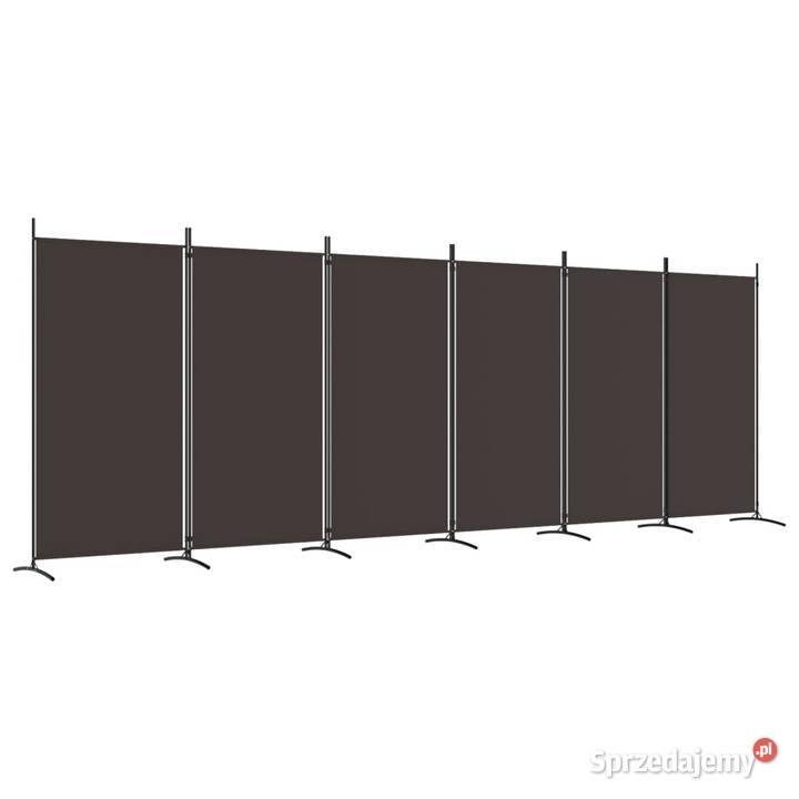 vidaXL Parawan 6panelowy brązowy 520x180 mazowieckie Warszawa