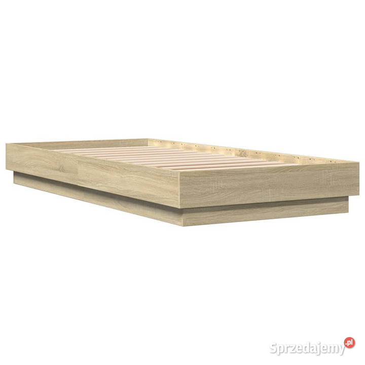 Rama łóżka z oświetleniem LED dąb sonoma 90x200 mazowieckie Warszawa sprzedam