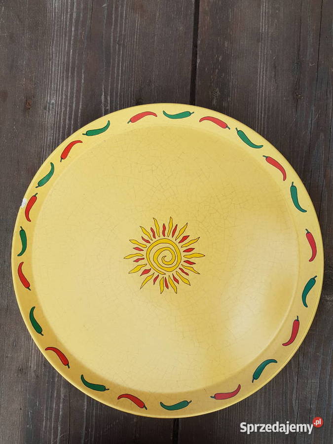 Miska i talerz do nachos Sagaform 1970 żółty Miski Białogard