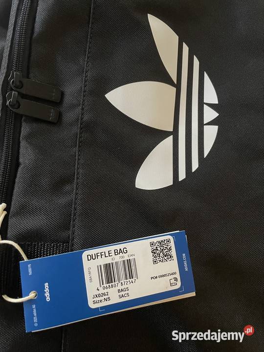 Adidas Originals Torba sportowa Unisex czarna na Toruń