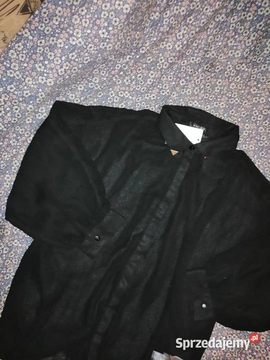 YORkER koszula Bluzka RozpinanaNaGuziki Mgiełka czarny Leszno