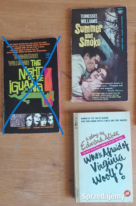 Stare książki Tennessee Williams Edward Albee Dąbrowa Górnicza