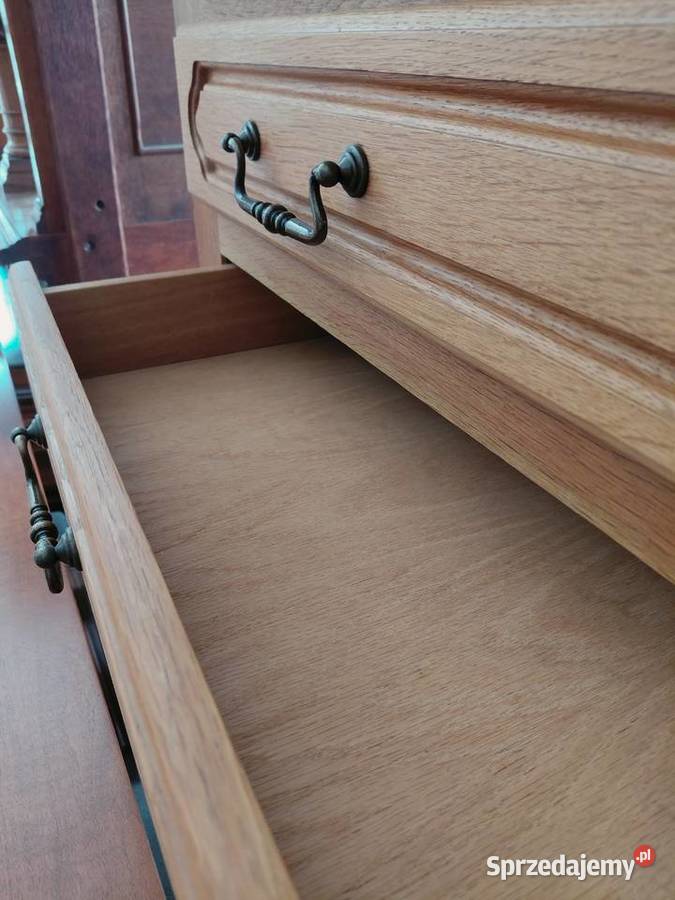 Solidna komoda dębowa 4 szuflady styl rustykalny