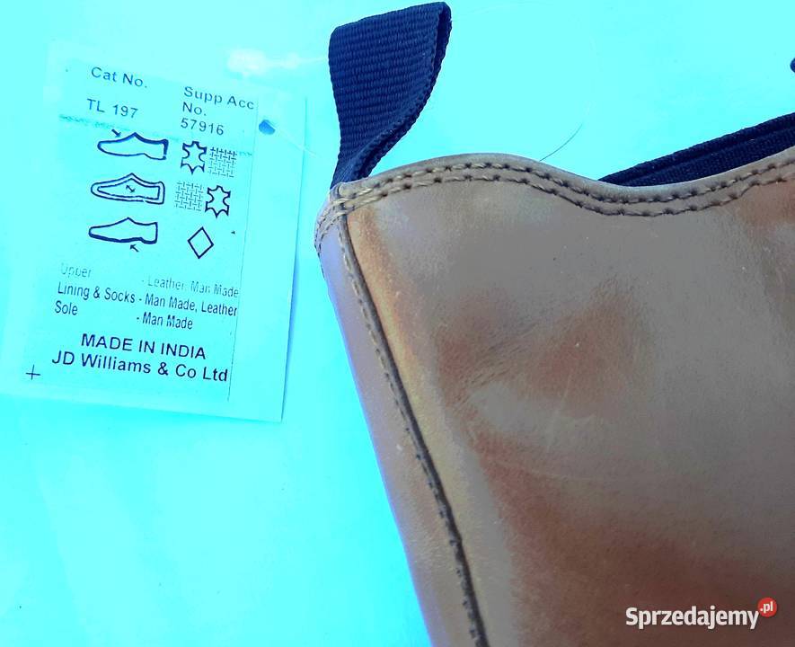 44 Buty męskie zimowe Jacamo skórzane brązowe 29 śląskie