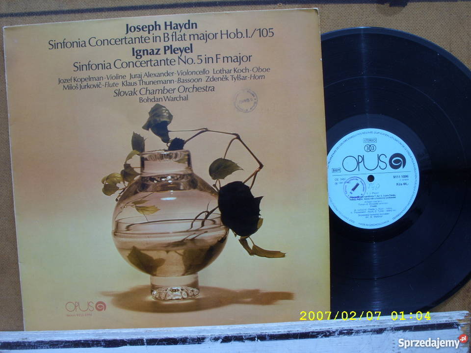 Klasyka LP JOSEPH HAYDNSINFONIA CONCERTANTE Wołów sprzedam