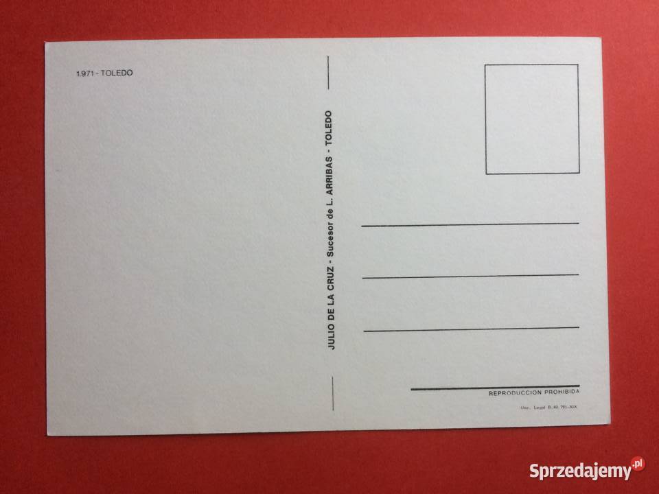 515 Widokówka Toledo Pocztówki i karty telefoniczne