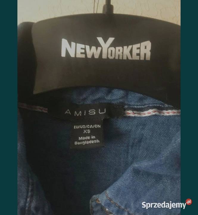 YORKER koszula jeansowa rozpinana dżinsowa Xs S Bez wzoru Leszno