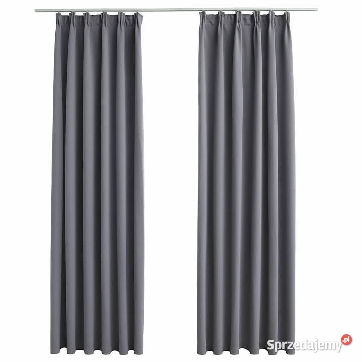 vidaXL Zasłony zaciemniające z metalowymi Warszawa