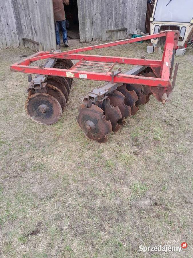 Brona talerzowa 2x8 l 2x9 talerzy gruby materiał uszkodzony Łagów