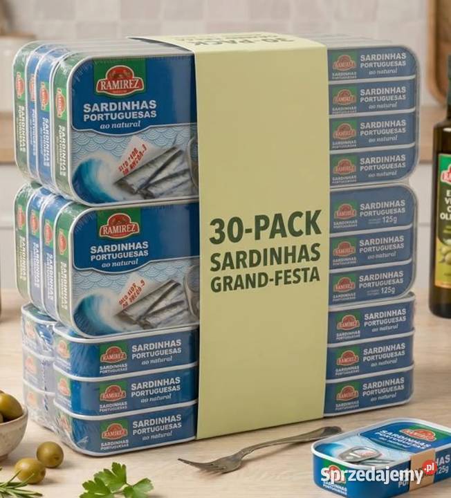 Zestaw 30 portugalskich sardynek w sosie własnym dolnośląskie Świdnica