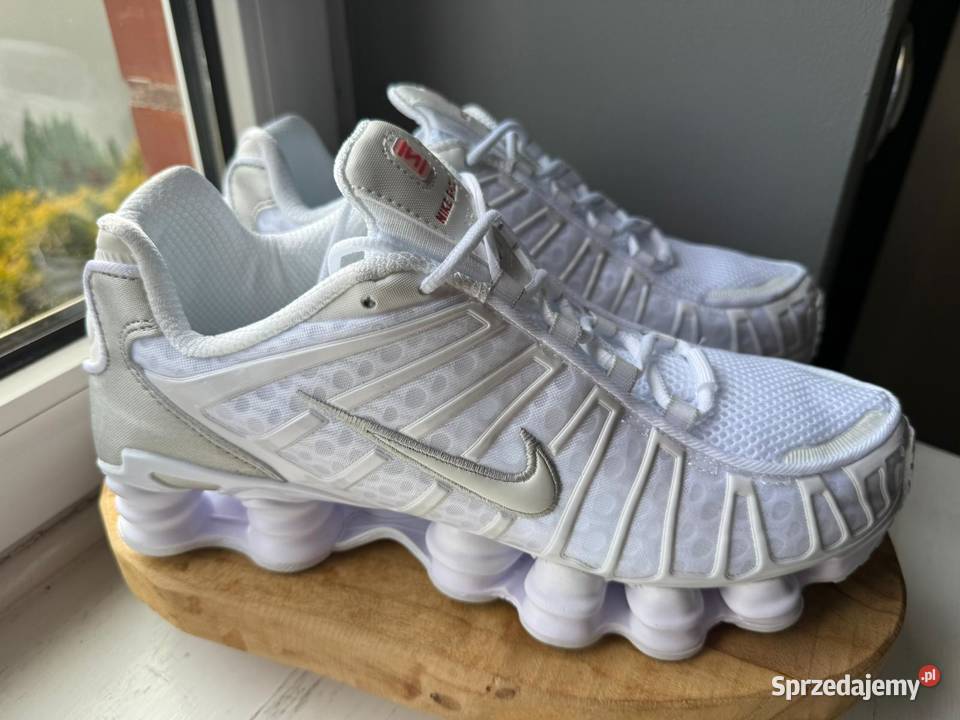 Nike SHOX LT EU46 30 Triple White N O W O Ś Ć